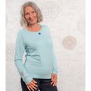 Bild von Langarm Shirt Bambus in blue-breeze von The Spirit of OM