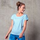 Bild von Yogashirt Triangle in blue-breeze von The Spirit of OM