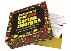 Bild von Bratwurst Bier und Gartenzwerge