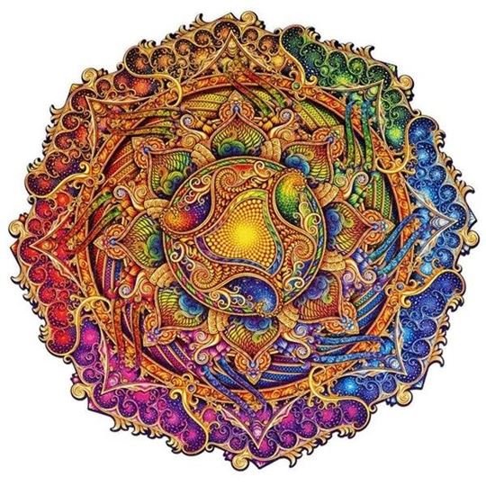 Bild von Mandala Reichtum, Holz-Puzzle gross, 350 Teile