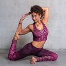 Bild von Yoga-Leggings Buddhi lang in aubergine von The Spirit of OM