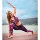 Bild von Yoga-Leggings Buddhi lang in aubergine von The Spirit of OM