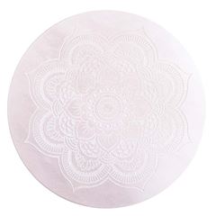 Image de Alabasterhalter rund - White Mandala