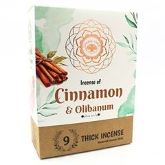 Bild von Green Tree Cinnamon & Olibanum Botanical Incense, 9 dicke Stäbchen