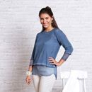 Bild von Strickpulli mit Seide in jeansblau von The Spirit of OM