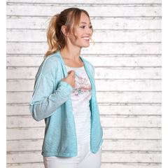 Bild von Strickjacke Mein Glück in blue-breeze von The Spirit of OM