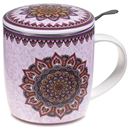 Bild von Set Teetasse Mandala lila