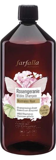 Bild von Mildes Shampoo Rosengeranie von Farfalla, 1000 ml