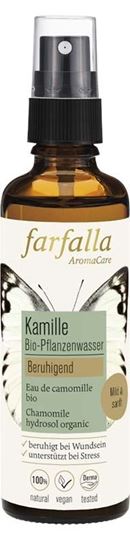 Bild von Bio-Pflanzenwasser Kamille von Farfalla, 75ml, beruhigend