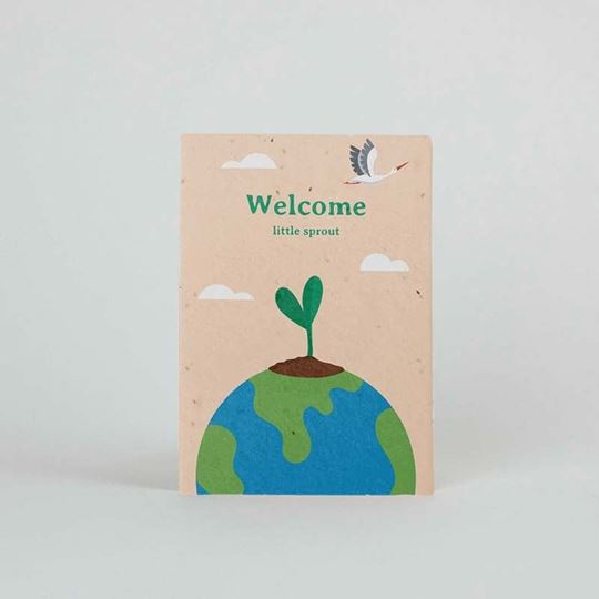 Bild von Plantable Postcard – Welcome little sprout