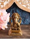 Bild von Ganesha aus Messing, 7 cm