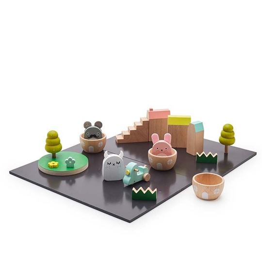 Bild von Noodoll Wooden Play Set MATCHIRICETOWN, VE-2