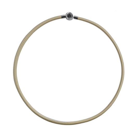 Bild von LichtWesen Lederband Bead einreihig  beige, 21 cm