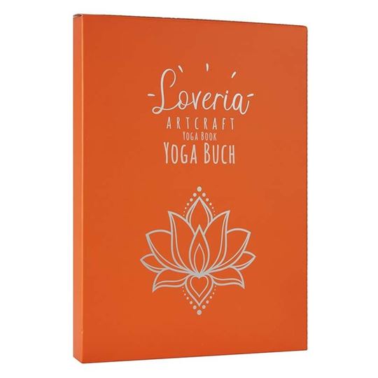 Bild von Yoga Buch Lotusblume Orange