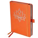 Bild von Yoga Buch Lotusblume Orange