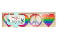 Bild von Anhänger Peace Love & Happiness 12er Set,  VE-6