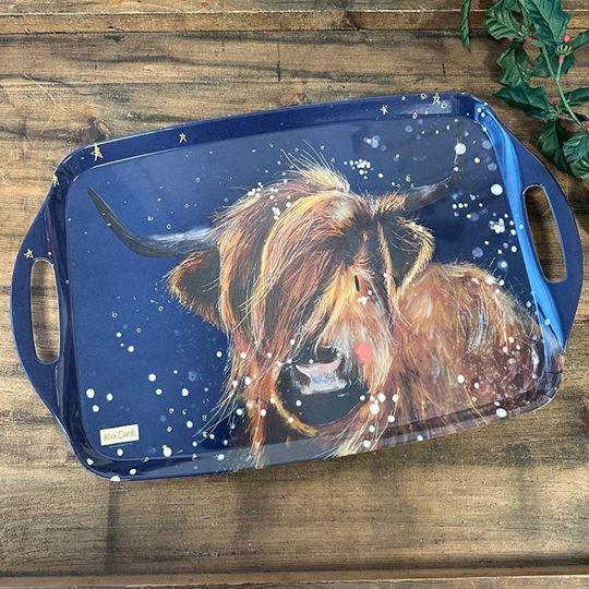 Bild von LARGE HIGHLAND COW TRAY