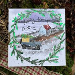 Bild von DRIVING HOME AT CHRISTMAS CHRISTMAS CARD