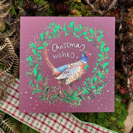 Bild von CHRISTMAS PHEASANT CHRISTMAS CARD