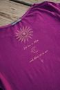 Bild von Shirt Eka Padma in violett-rot melange gold von The Spirit of OM