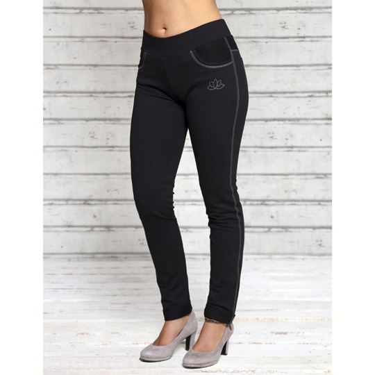 Bild von Jeggings lang in schwarz von The Spirit of OM