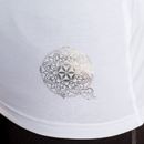 Bild von Shirt Silbergarn 3/4-Arm Rundhals in weiss von The Spirit of OM