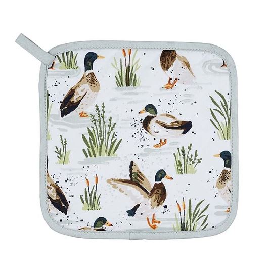 Bild von Farmhouse Ducks Pot Mat - Ulster Weavers