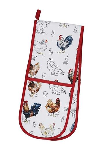 Bild von Farm Birds Double Oven Glove - Ulster Weavers