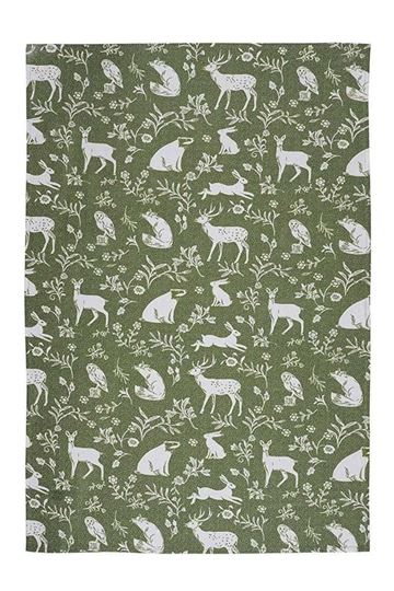 Bild von Forest Friends Sage Tea Towel 2PK - Ulster Weavers