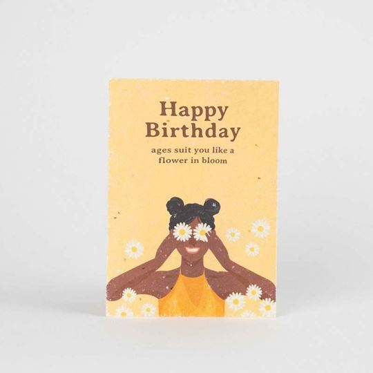 Bild von Plantable Postcard – Happy birthday