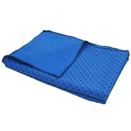 Bild von Yogahandtuch antirutsch 183 x 61 cm in Blau von Lotus Design