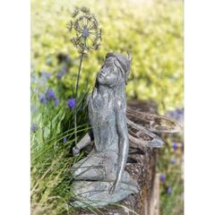 Bild von Grosse Figur Elfe mit Pusteblume, 15x42x53 cm