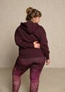 Bild von Kapuzenjacke weit in aubergine von The Spirit of OM