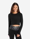 Bild von Crop Shirt Jathara in schwarz von The Spirit of OM