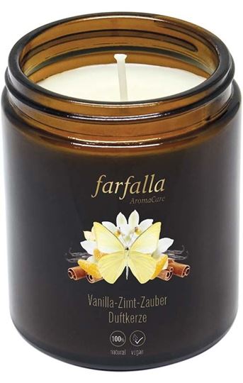 Bild von Aroma-Duftkerze Vanilla-Zimt-Zauber von farfalla