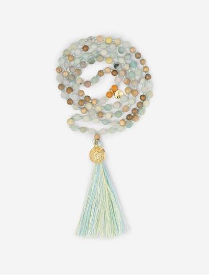 Bild von Kette Mala Hridaya Amazonit von The Spirit of Om