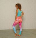 Bild von Yoga Leggings Indian Spirit in mango-pink-blue von The Spirit of OM