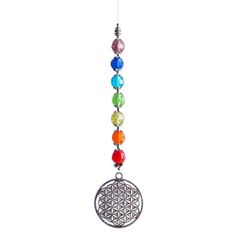 Bild von Suncatcher Blume des Lebens 20 cm, Kristallglas und Metall