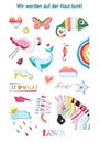 Bild von Lovely Planet Bunte Metallic-Tattoos, VE-12