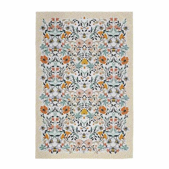 Bild von Bee Bloom Cotton Tea Towel - Ulster Weavers