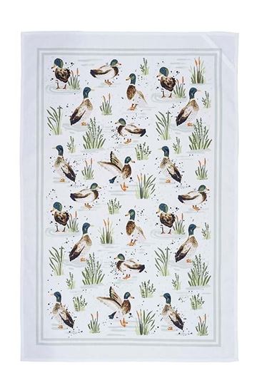 Bild von Farmhouse Ducks Cotton Tea Towel - Ulster Weavers