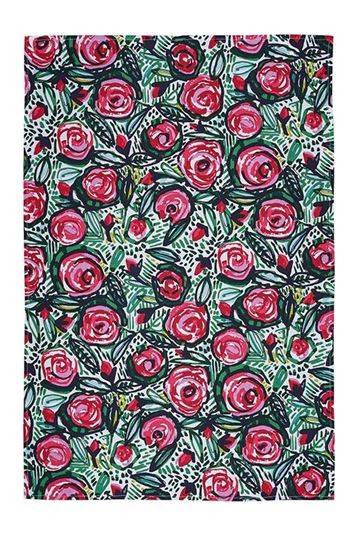 Bild von Rose Garden Cotton Tea Towel - Ulster Weavers