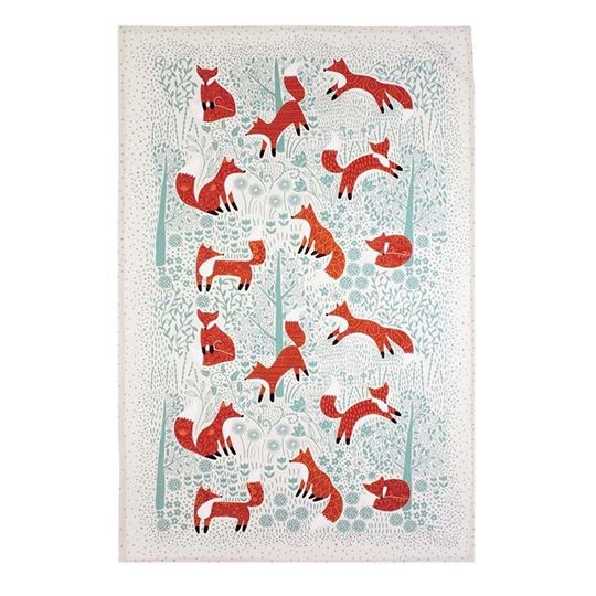 Bild von Foraging Fox Cotton Tea Towel - Ulster Weavers