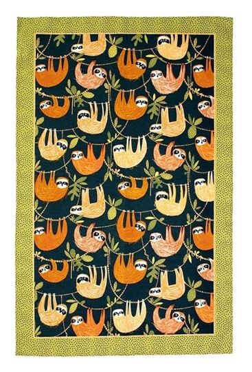 Bild von Hanging Around Cotton Tea Towel - Ulster Weavers