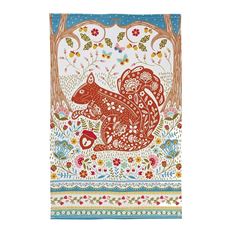 Bild von Woodland Squirrel Cotton Tea Towel - Ulster Weavers