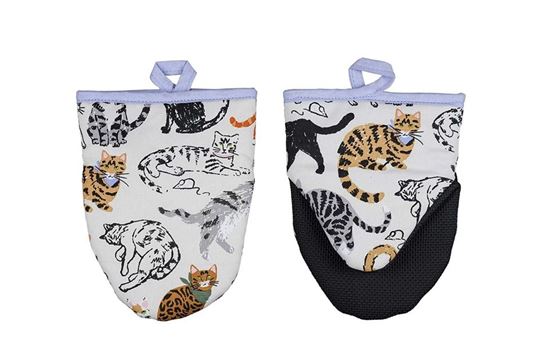 Bild von Feline Friends Microwave Mitts - Ulster Weavers