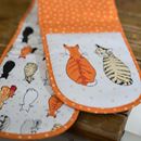 Bild von Cats In Waiting Double Oven Glove - Ulster Weavers