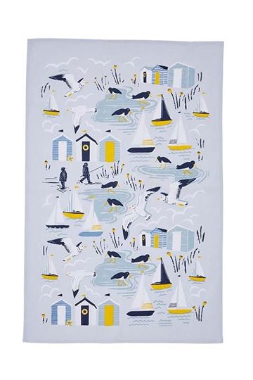 Bild von Seashore Cotton Tea Towel - Ulster Weavers