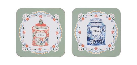 Bild von Tea Tins Coaster 4 Pack - Ulster Weavers