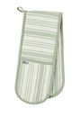 Bild von Sage Stripe Double Oven Glove - Ulster Weavers